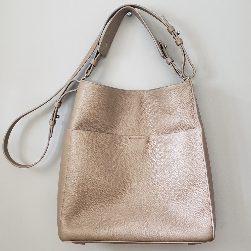 Allsaints Mast North South Tote Mushroom Grey